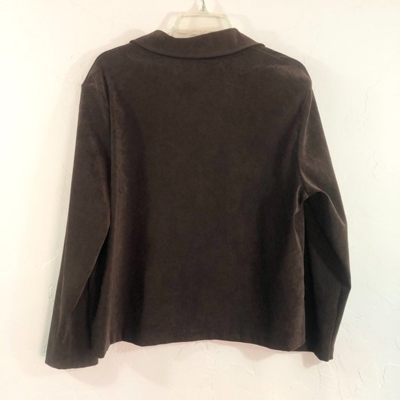 SOLD! Vintage | Wayne R. Boxy Brown Button Up - Picture 8 of 8